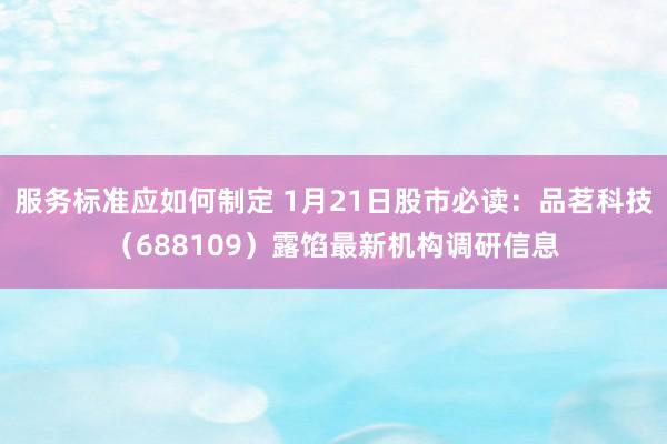 服务标准应如何制定 1月21日股市必读：品茗科技（688109）露馅最新机构调研信息